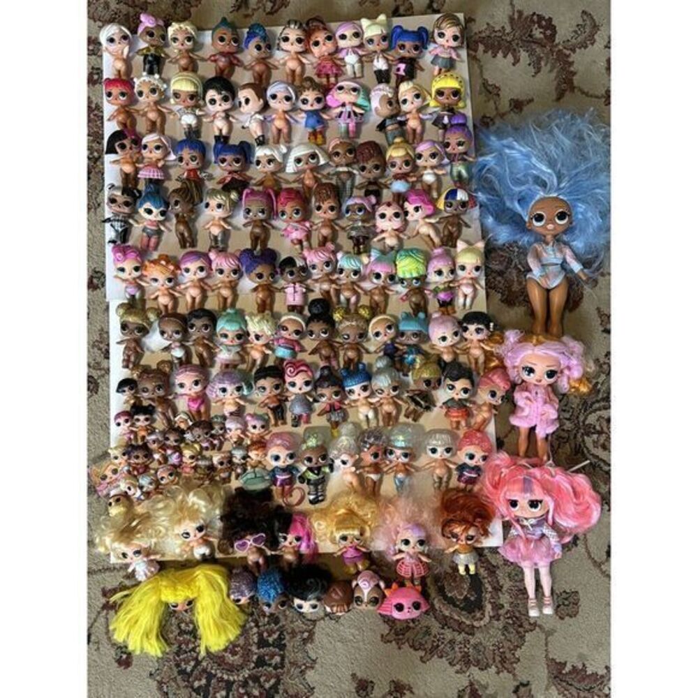 Huge Lot 125pcs LOL Surprise! OMG Fashion Dolls/Kid/Baby/pets *Some‎ ultra Rare*